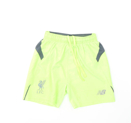 New Balance Boys Yellow  Polyester Sweat Shorts Size 9-10 Years  Regular  - Liverpool LFC