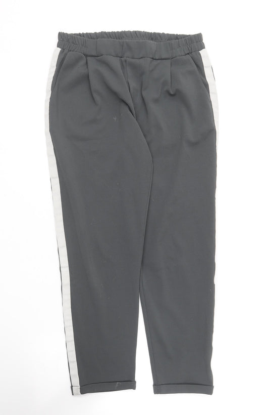 Fox Mens Grey  Polyester Jogger Trousers Size M L24 in Regular