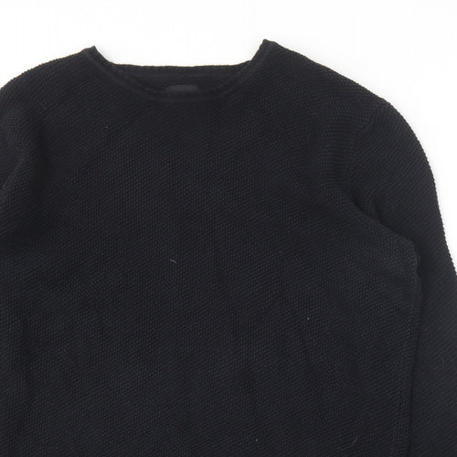 ONLY & SONS Mens Blue Round Neck  Cotton Pullover Jumper Size L