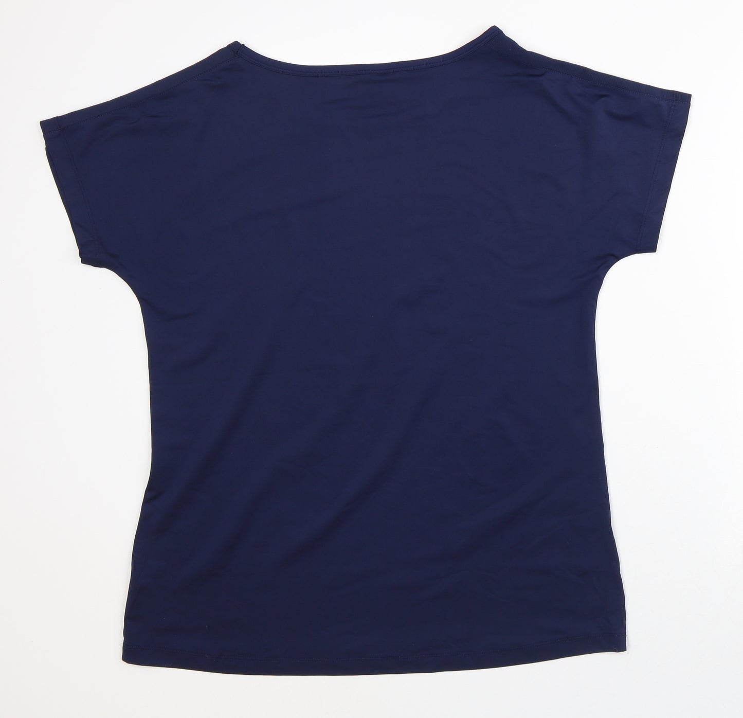Dunnes Stores Womens Blue  Polyester Pullover T-Shirt Size M Crew Neck