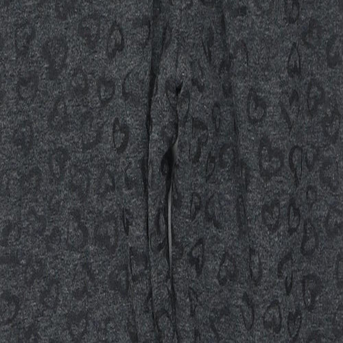 Primark Girls Grey Geometric Polyester Bloomer Trousers Size 7-8 Years  Slim  - Fleece Lined