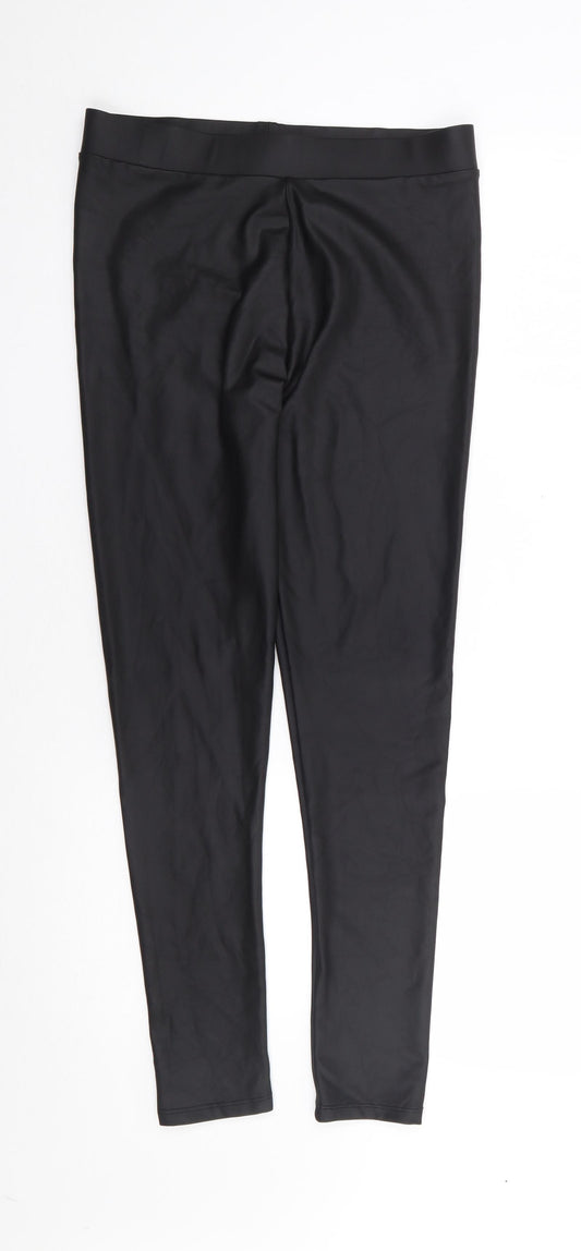 Primark Womens Black  Polyester Chino Leggings Size S L27 in