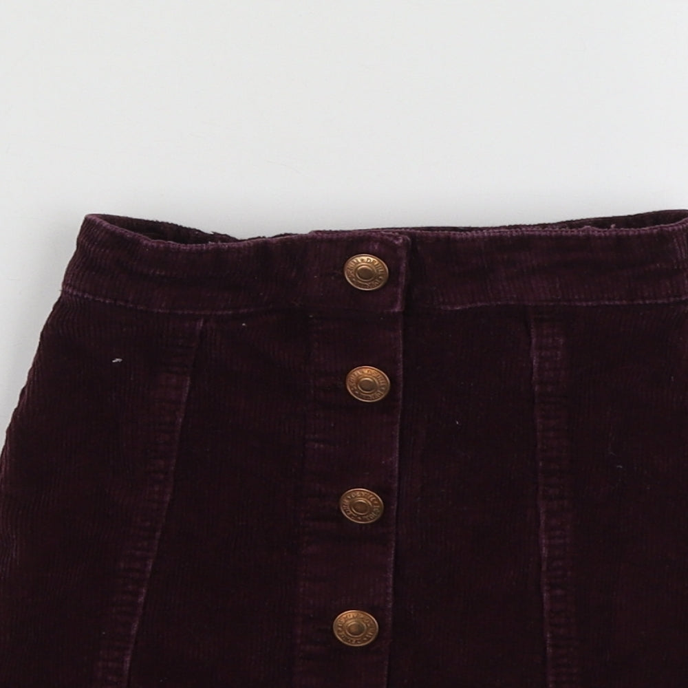 George Girls Purple  Cotton Maxi Skirt Size 4-5 Years  Regular