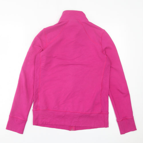 Danskin Womens Pink  Cotton Full Zip Sweatshirt Size S  Zip