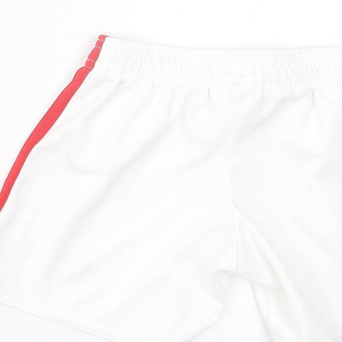 adidas Boys White Striped Polyester Sweat Shorts Size 3-4 Years  Regular  - Arsenal FC