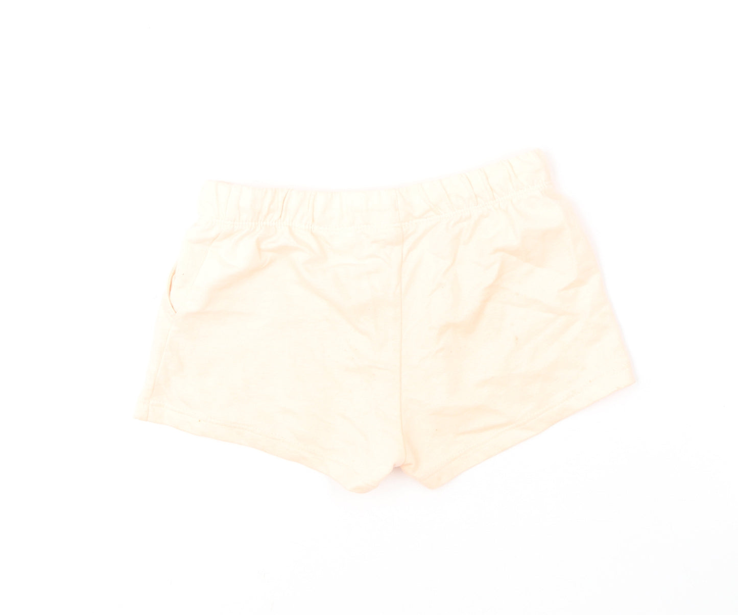 H&M Girls Orange  Cotton Sweat Shorts Size 6-7 Years  Regular