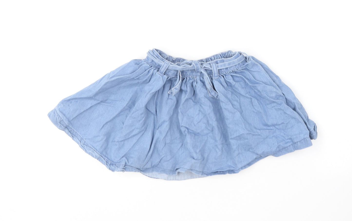 NEXT Girls Blue  Cotton Skater Skirt Size 2-3 Years  Regular