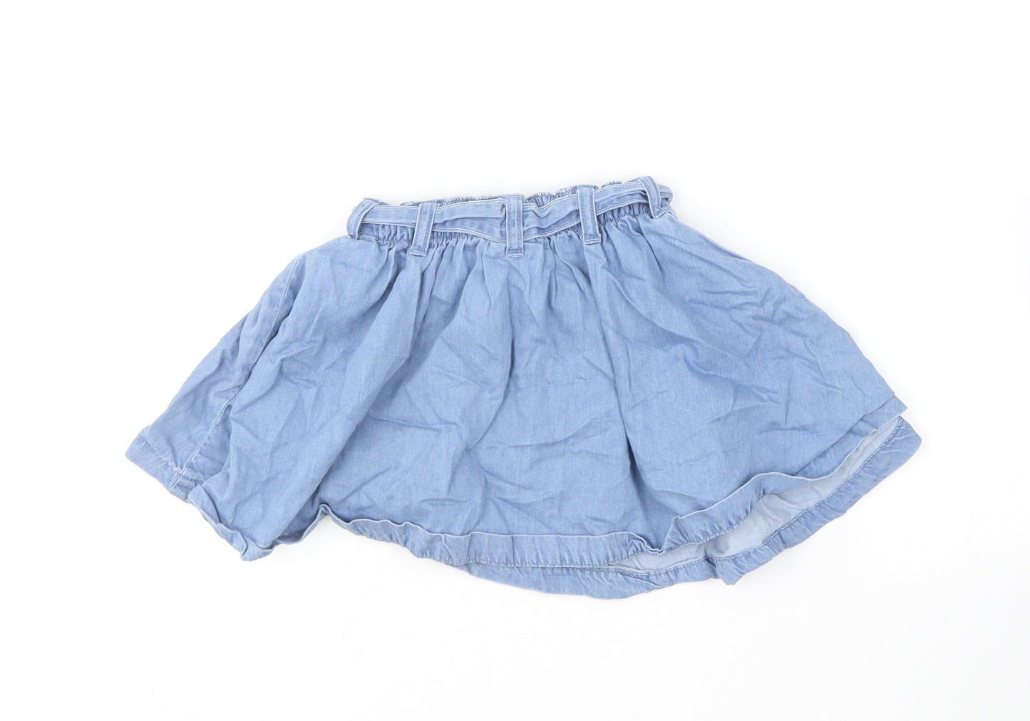 NEXT Girls Blue  Cotton Skater Skirt Size 2-3 Years  Regular