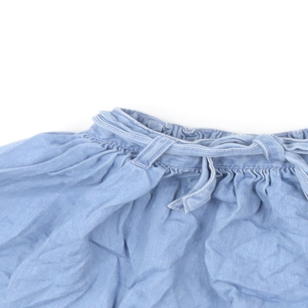 NEXT Girls Blue  Cotton Skater Skirt Size 2-3 Years  Regular