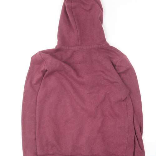 Brookhaven Womens Purple  Cotton Full Zip Hoodie Size 12