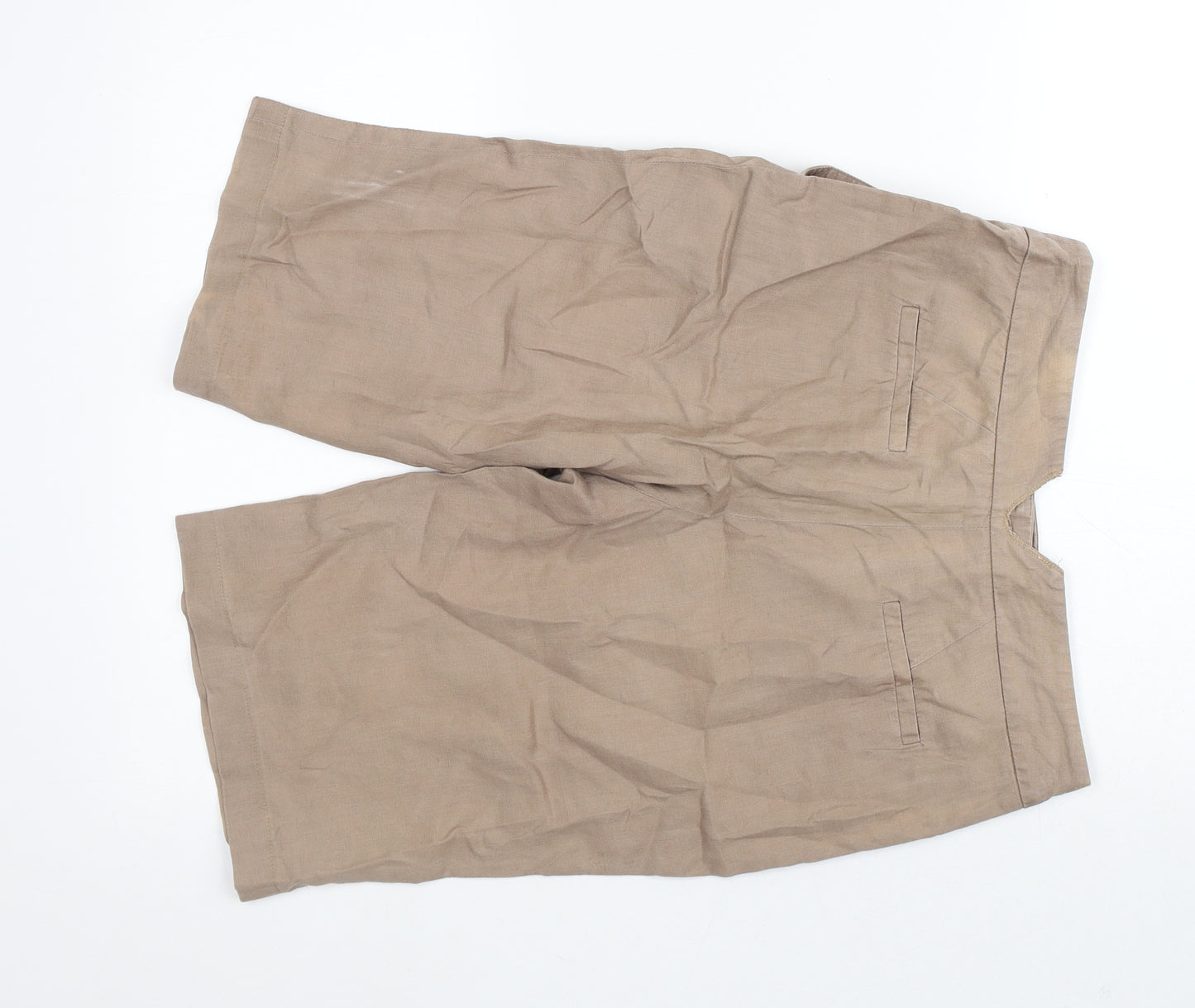 Coast Mens Brown  Cotton Bermuda Shorts Size 30 in L14 in Regular
