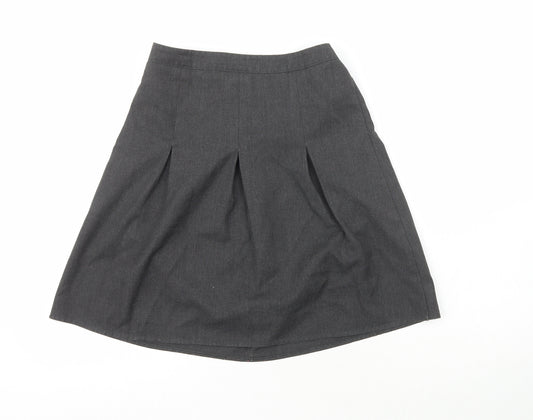 George Girls Grey  Polyester Flare Skirt Size 10-11 Years  Regular