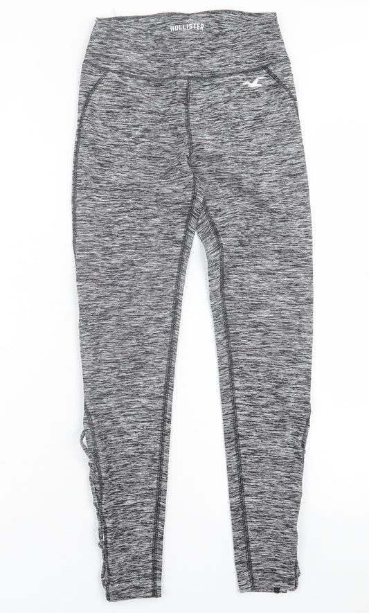 Hollister Womens Grey  Polyester Capri Leggings Size XS L26 in