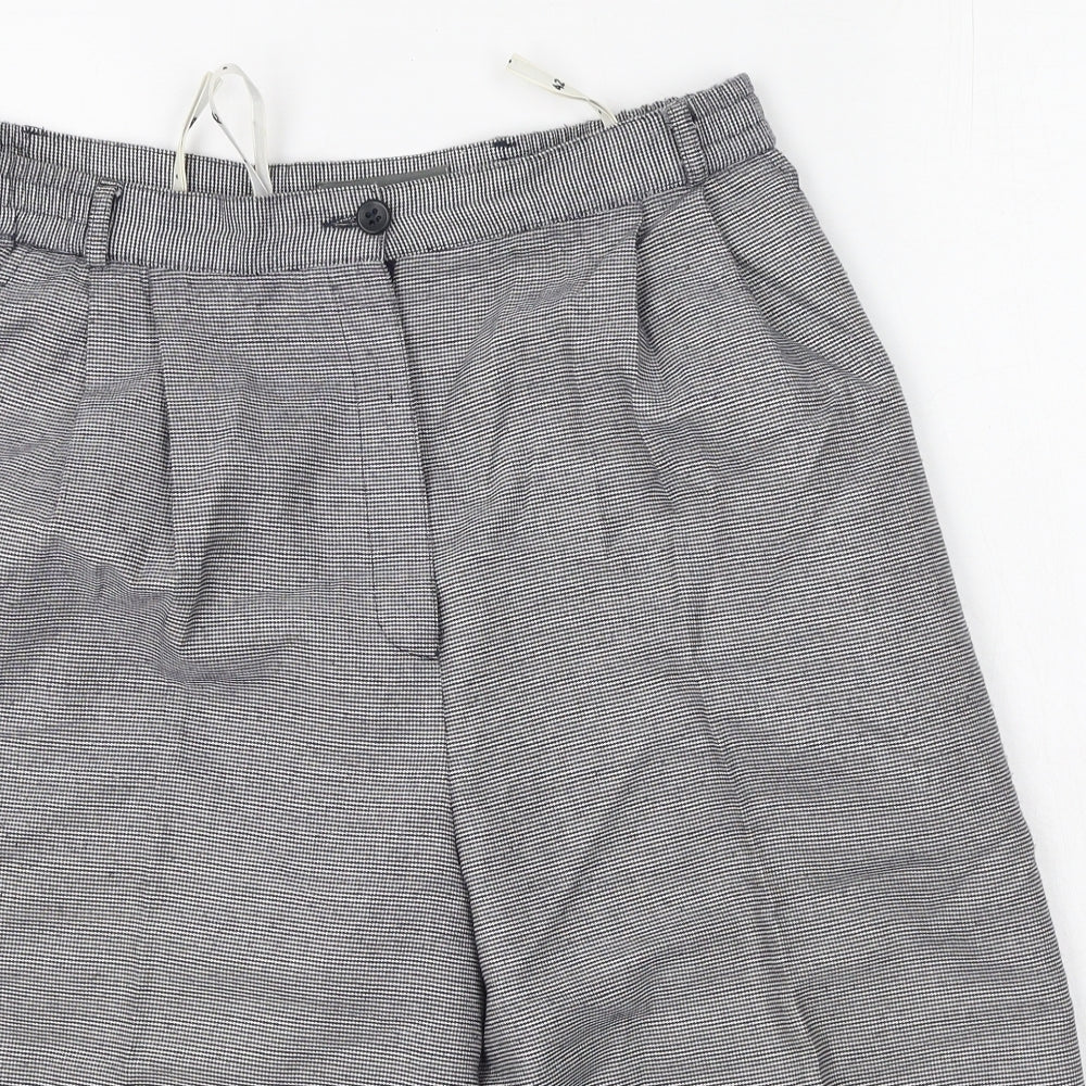 blanche Mens Grey Check Polyamide Chino Shorts Size 30 in L10 in Regular