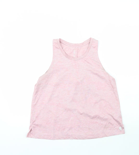 George Womens Pink  Polyester Basic Tank Size M Scoop Neck