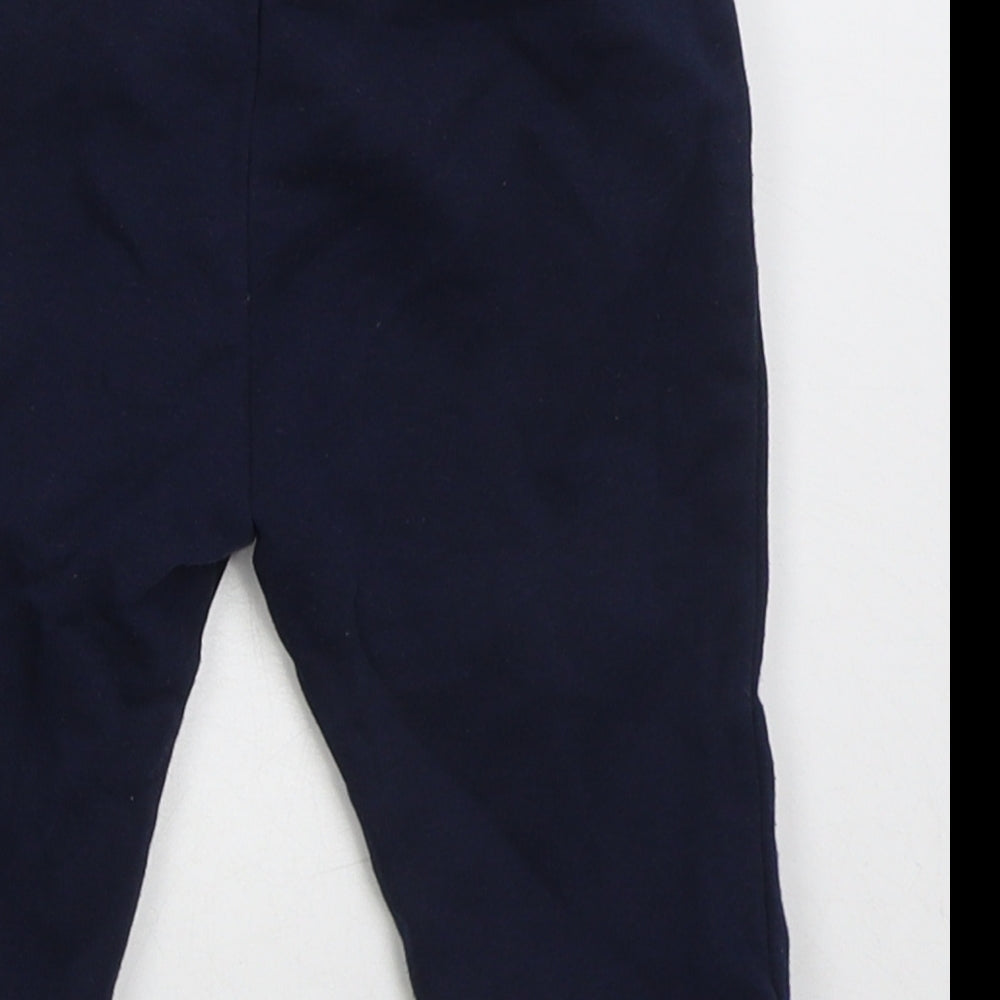 US Polo Assn. Boys Blue  Cotton Sweatpants Trousers Size 12 Months  Drawstring
