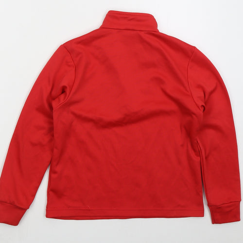 Stanno Boys Red  Polyester Pullover Sweatshirt Size 10 Years  Zip - Boxing Club