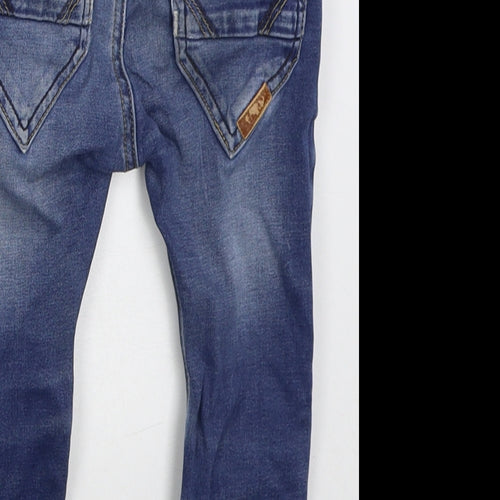 name it Boys Blue  Cotton Straight Jeans Size 2-3 Years  Regular Button