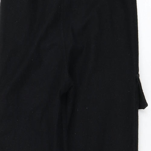 Zara Girls Black  Cotton Jogger Trousers Size 9 Months  Regular Pullover