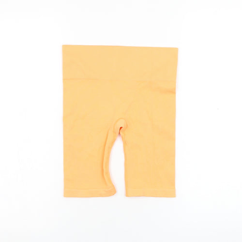 Primark Womens Orange  Nylon Biker Shorts Size 6 L8 in Regular
