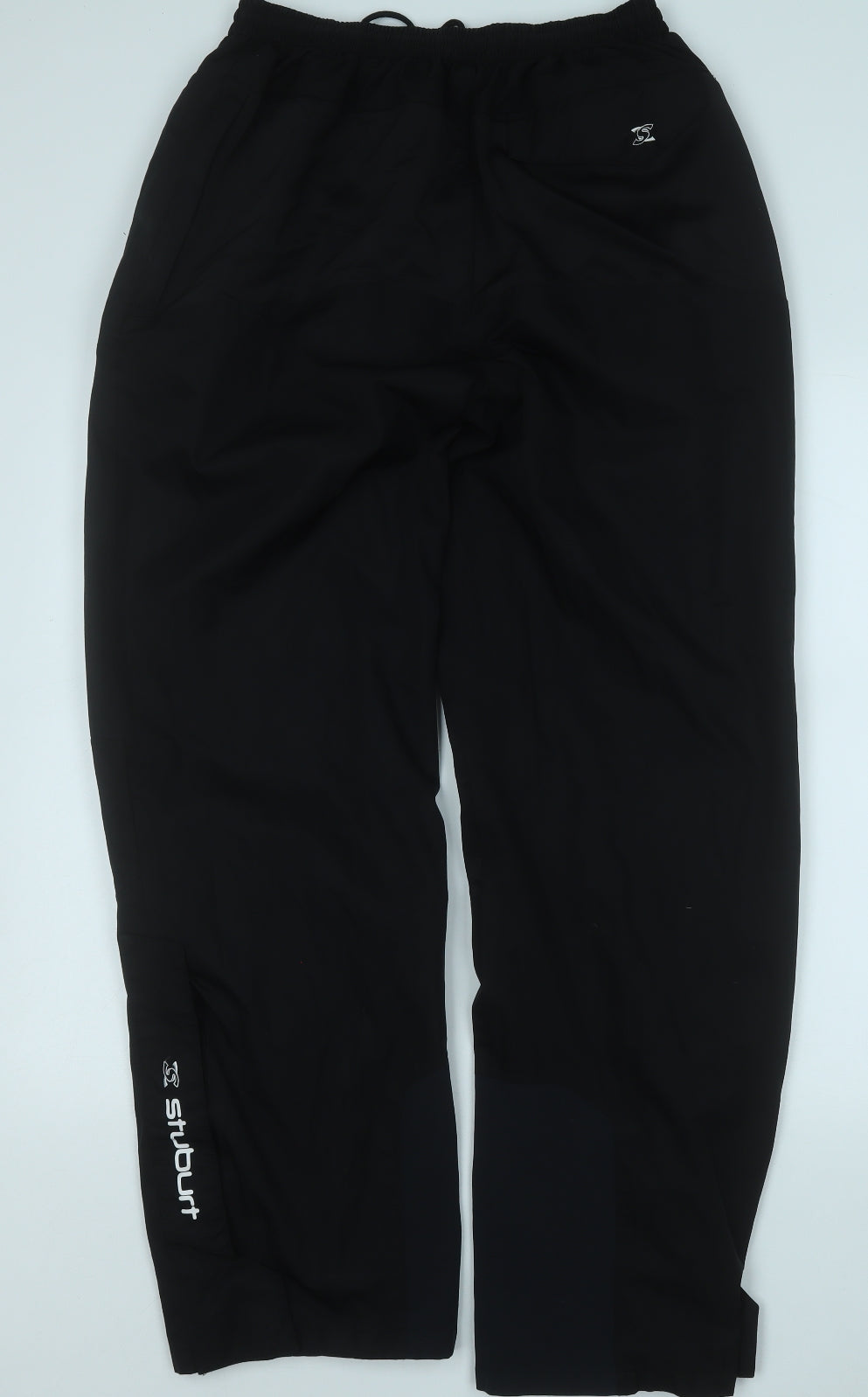 Stuburt Mens Black  Polyester Rain Trousers Trousers Size L L28 in Regular