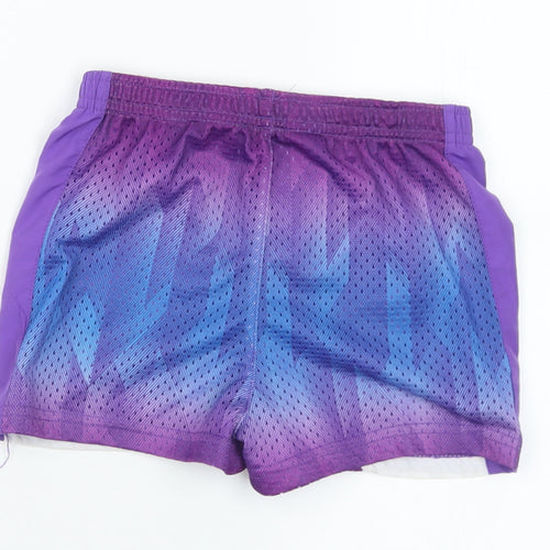 Sketchers Girls Purple  Polyester Sweat Shorts Size 5-6 Years  Regular