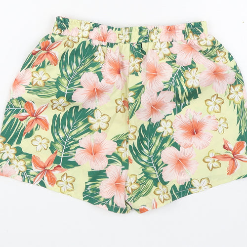 SheIn Girls Multicoloured Floral Polyester Sweat Shorts Size 11-12 Years  Regular