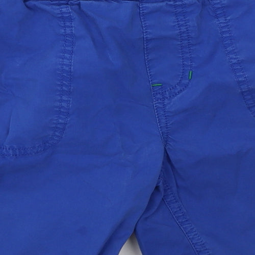 White Stuff Boys Blue  Cotton Sweat Shorts Size 7-8 Years  Regular