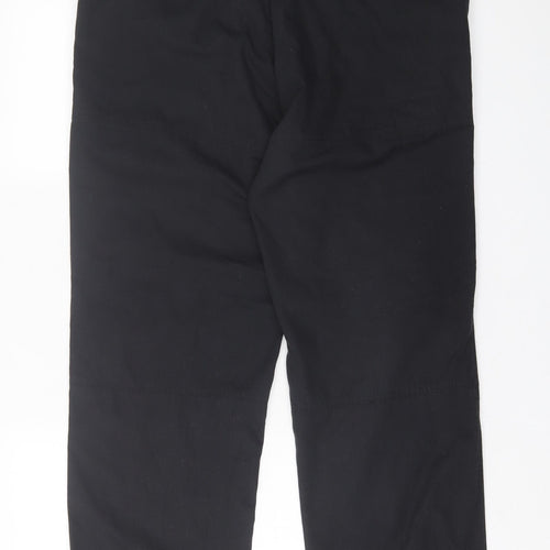 Trespass Mens Black  Polyester Trousers  Size L L30 in Regular Button
