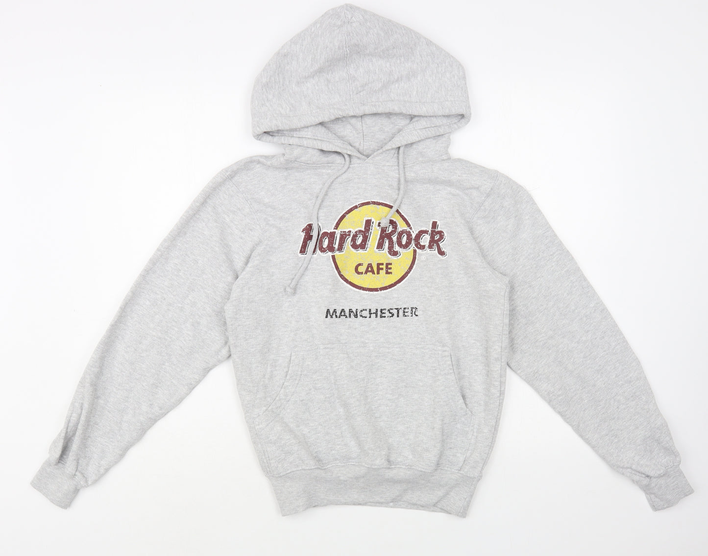 Hard Rock Cafe Womens Grey  Cotton Pullover Hoodie Size S  Pullover
