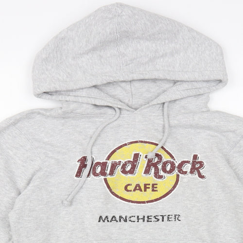 Hard Rock Cafe Womens Grey  Cotton Pullover Hoodie Size S  Pullover