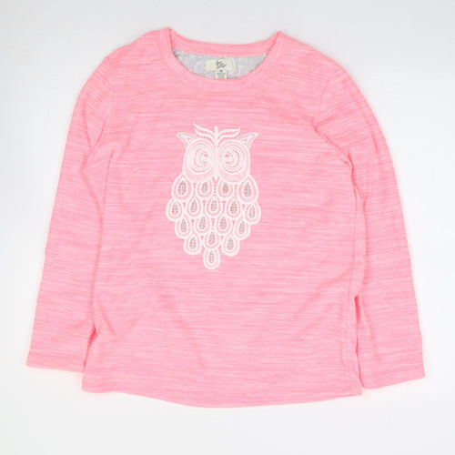 Primark Womens Pink Solid Polyester Top Pyjama Top Size M   - Owl