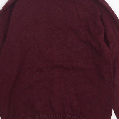 NEXT Boys Red Round Neck  Cotton Pullover Jumper Size 10 Years