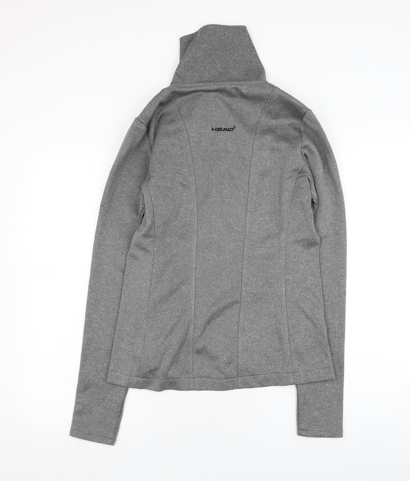 HEAD Womens Grey  Polyester Full Zip Sweatshirt Size S  Zip