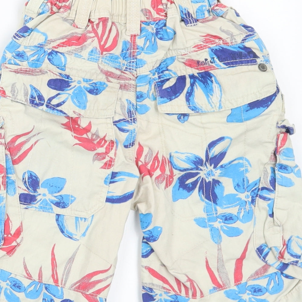 NEXT Boys Multicoloured Floral Cotton Bermuda Shorts Size 6 Years  Regular
