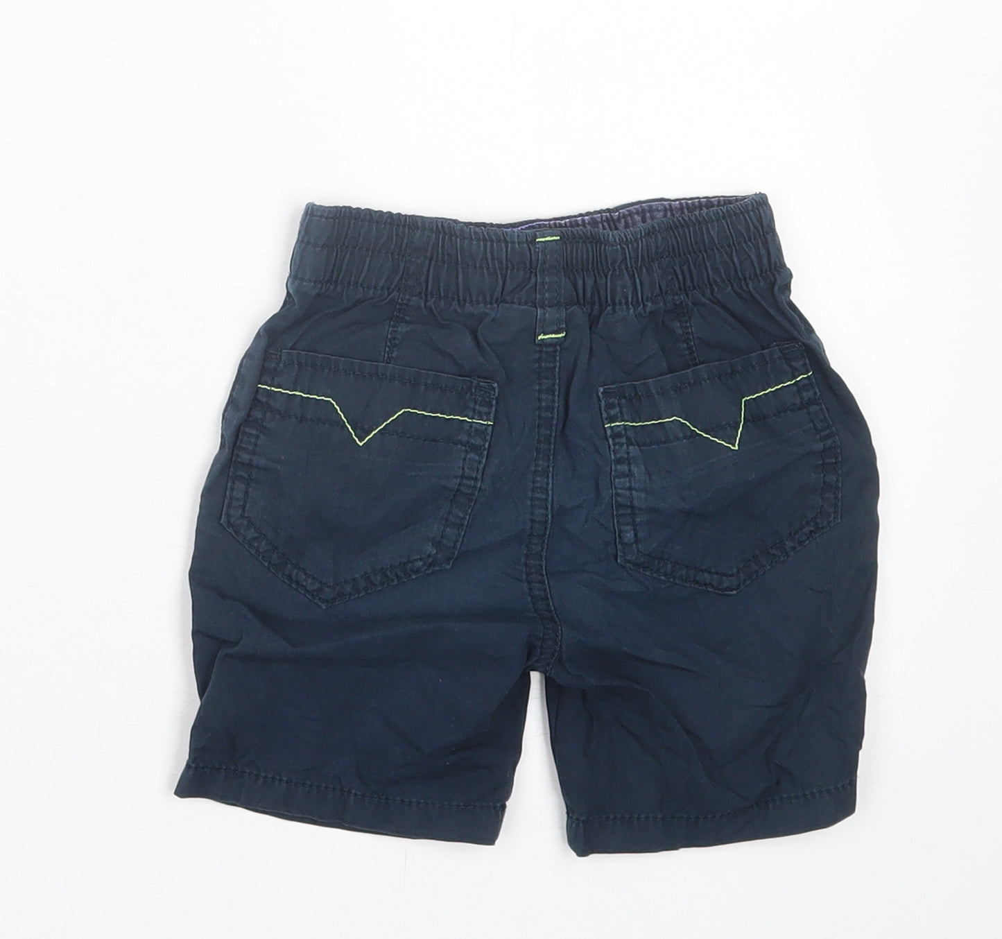 NEXT Boys Blue  Cotton Bermuda Shorts Size 2-3 Years  Regular Tie