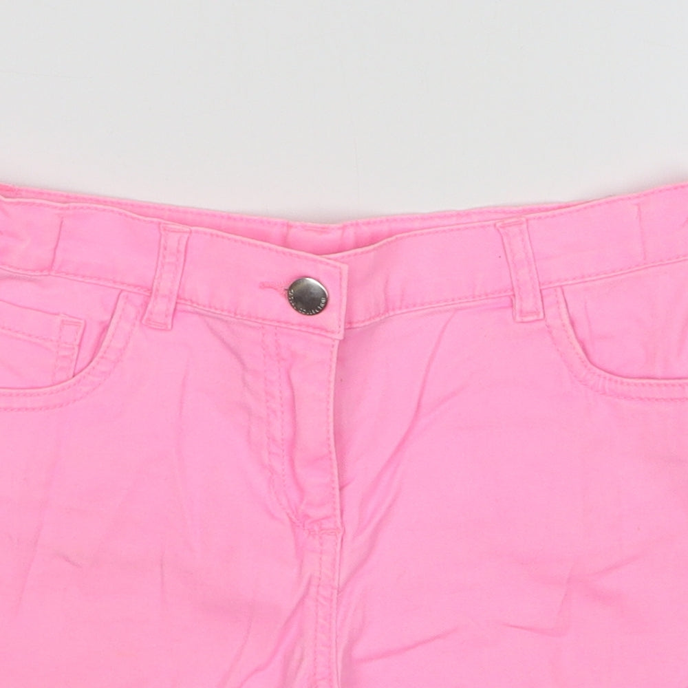 F&F Girls Pink  Cotton Mom Shorts Size 9-10 Years  Regular