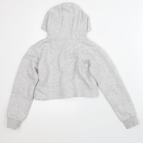 Sonneti Girls Grey  Polyester Pullover Hoodie Size 12-13 Years   - Cropped