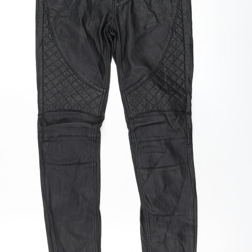 H&M Womens Black  Polyester Capri Leggings Size 8 L28 in