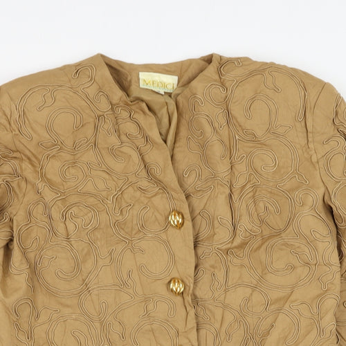 Medici Womens Brown   Jacket Blazer Size 16  Button