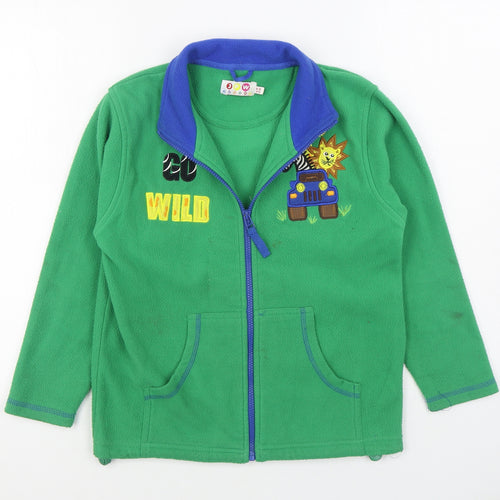 EWM Boys Green   Jacket  Size 9-10 Years  Zip