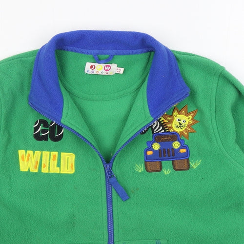 EWM Boys Green   Jacket  Size 9-10 Years  Zip