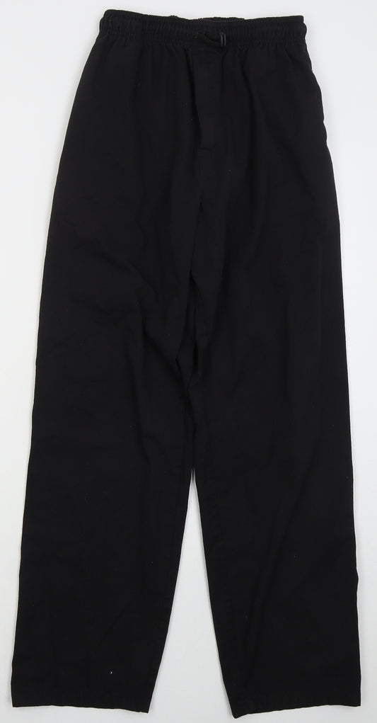 Tibard Mens Black  Polyester Trousers  Size S L31 in Regular