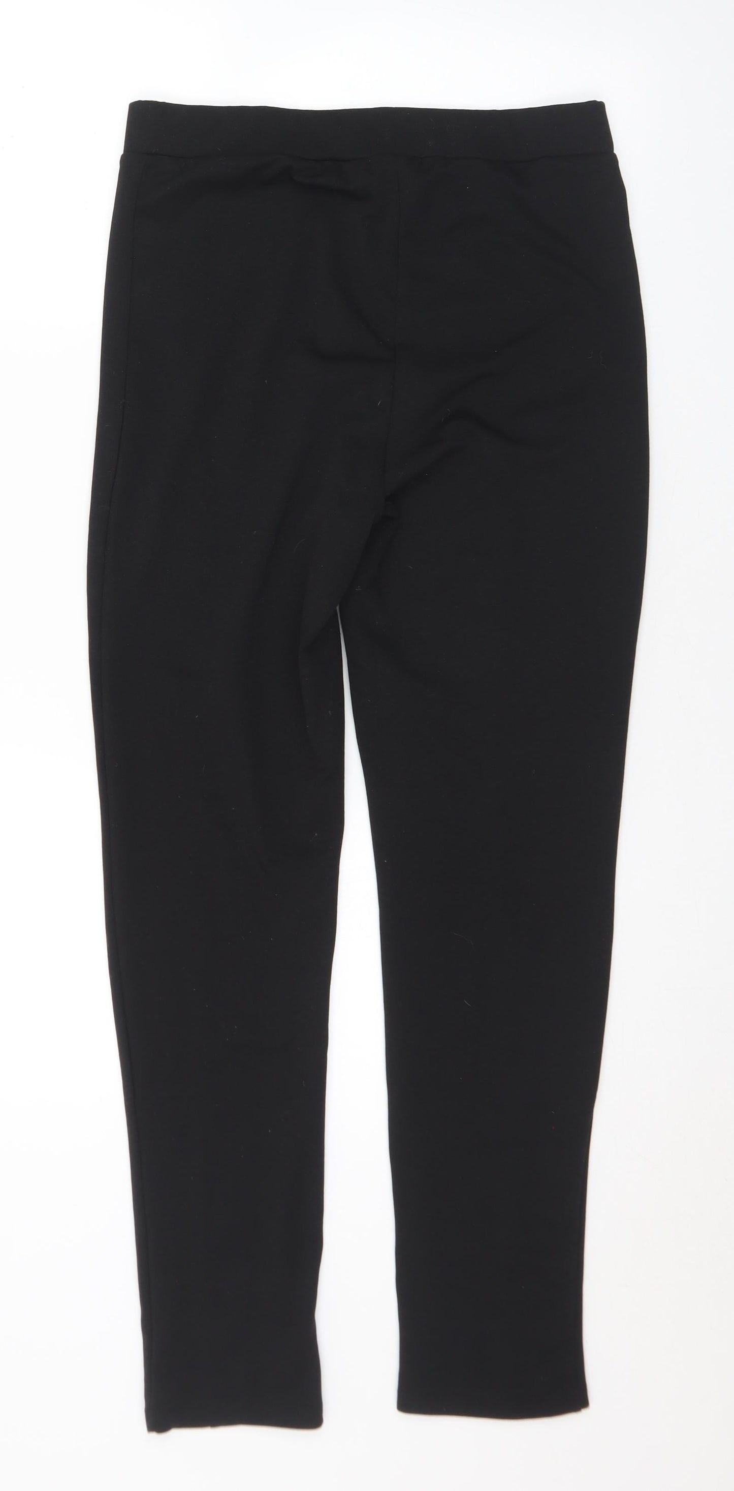 Pep&Co Womens Black  Polyester Pedal Pusher Leggings Size 10 L29 in