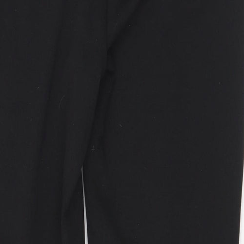 Pep&Co Womens Black  Polyester Pedal Pusher Leggings Size 10 L29 in
