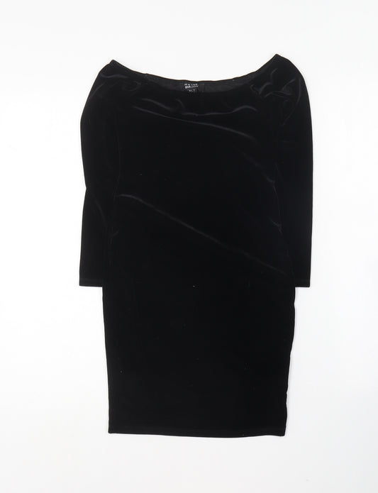 New Look Girls Black  Polyester Mini  Size 12 Years  Square Neck
