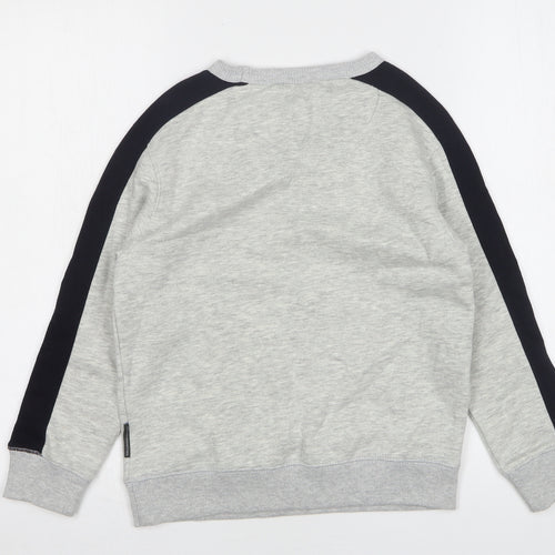 French Connection  Boys Grey  Cotton Pullover Sweatshirt Size 9-10 Years