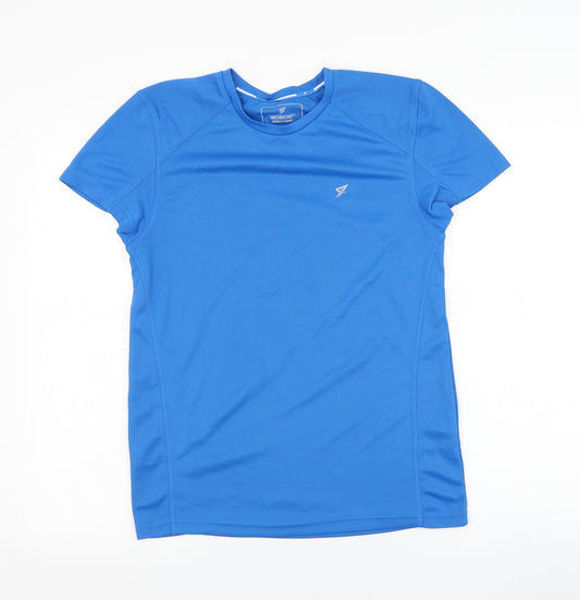 Primark Mens Blue  Polyester Basic T-Shirt Size S Round Neck Pullover