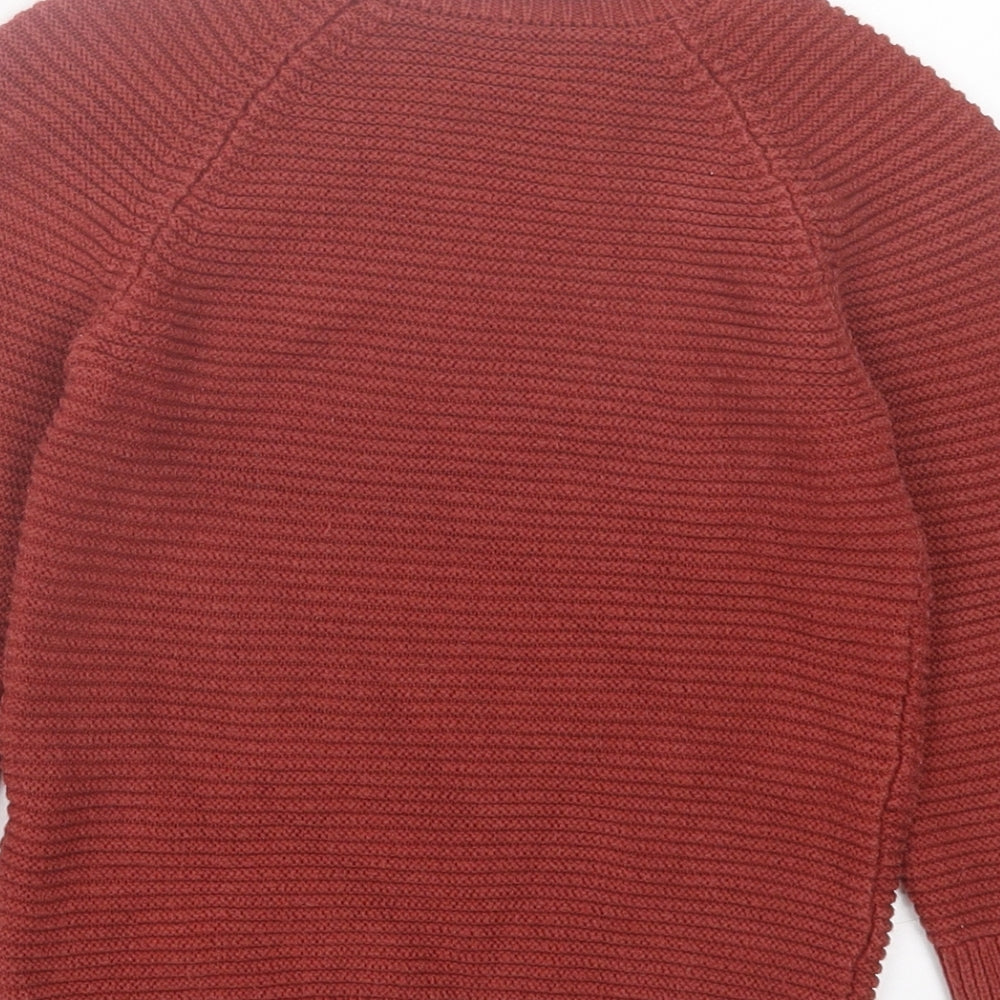 Matalan Boys Brown Crew Neck Acrylic Pullover Jumper Size 3-4 Years Pullover