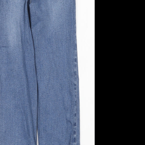 Leigh Tucker Girls Blue Cotton Straight Jeans Size 9-10 Years Regular